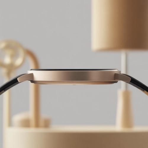 Reloj de diseño nórdico minimalista de perfil delgado (Bering o Skagen), que representa la estética moderna.