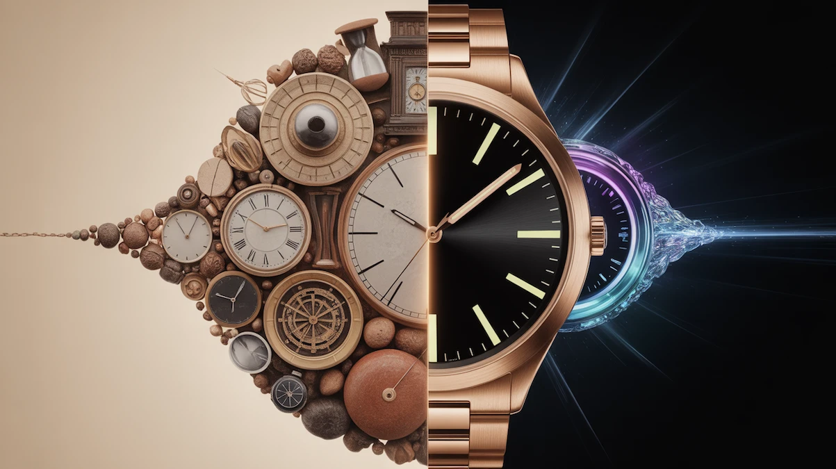 Historia de la relojería: La épica de la relojería desde los relojes de sol, de arena, de torre y de bolsillo hasta el reloj de pulsera actual.