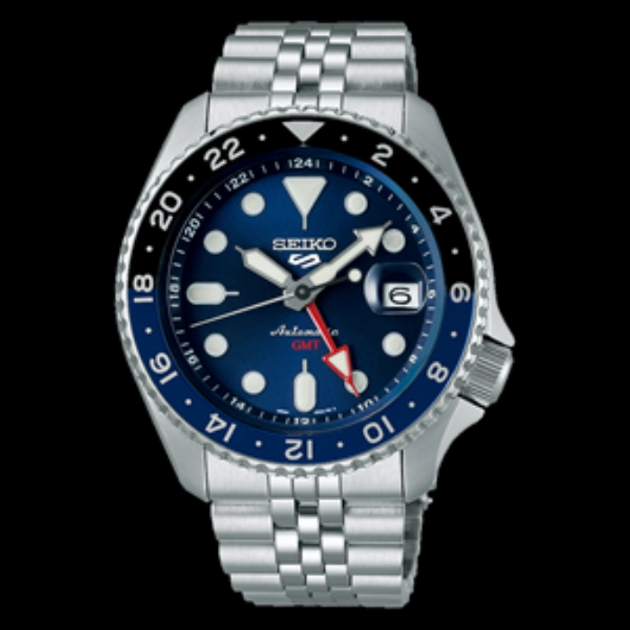 Reloj Seiko 5 Sports GMT con dial azul y bisel bicolor novedades 2026